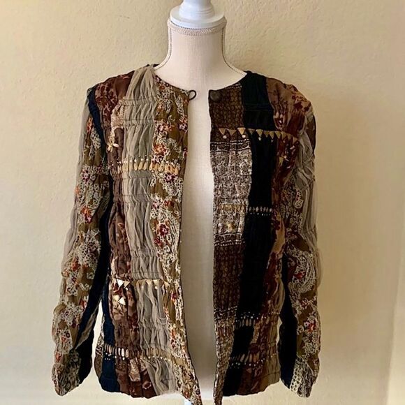 NWT Coldwater Creek Pucker Embroidered Jacket - Picture 3 of 16